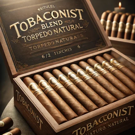 Box of Tobacconist Blend Torpedo Natural 6 1/2 Inch Cigars