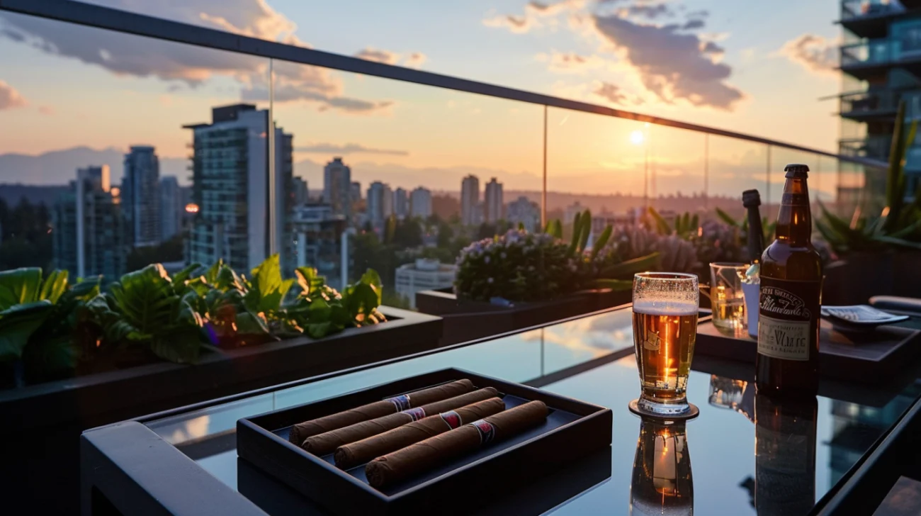 Elegant spring cigar and craft beer pairing in Vancouver