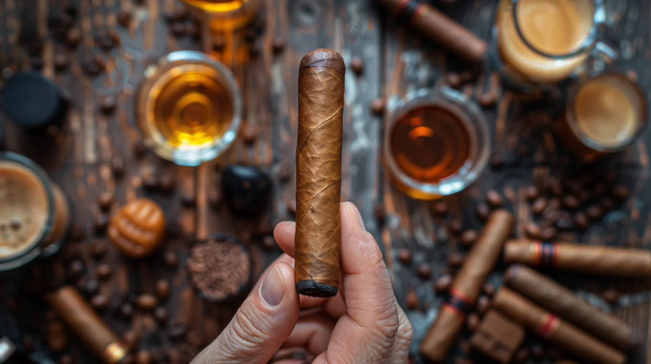 Elegant Cuban cigar and drink pairing in luxury Vancouver setting