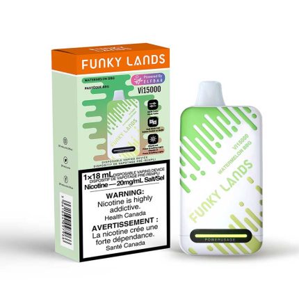 Funky Lands VI15000 Disposable vape in Watermelon BBG flavor